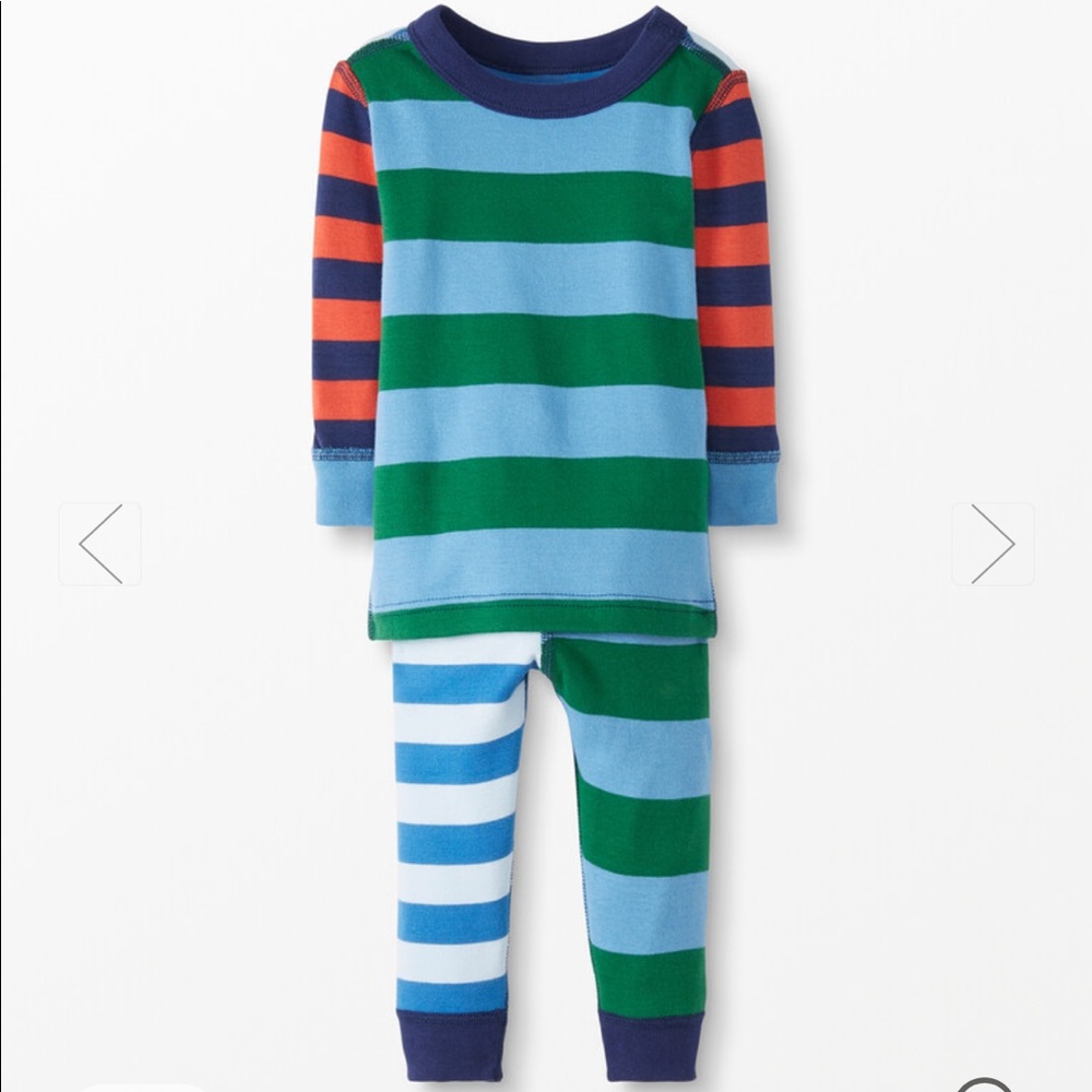 Hanna Andersson Mix it Up Long John Pajamas, NEW